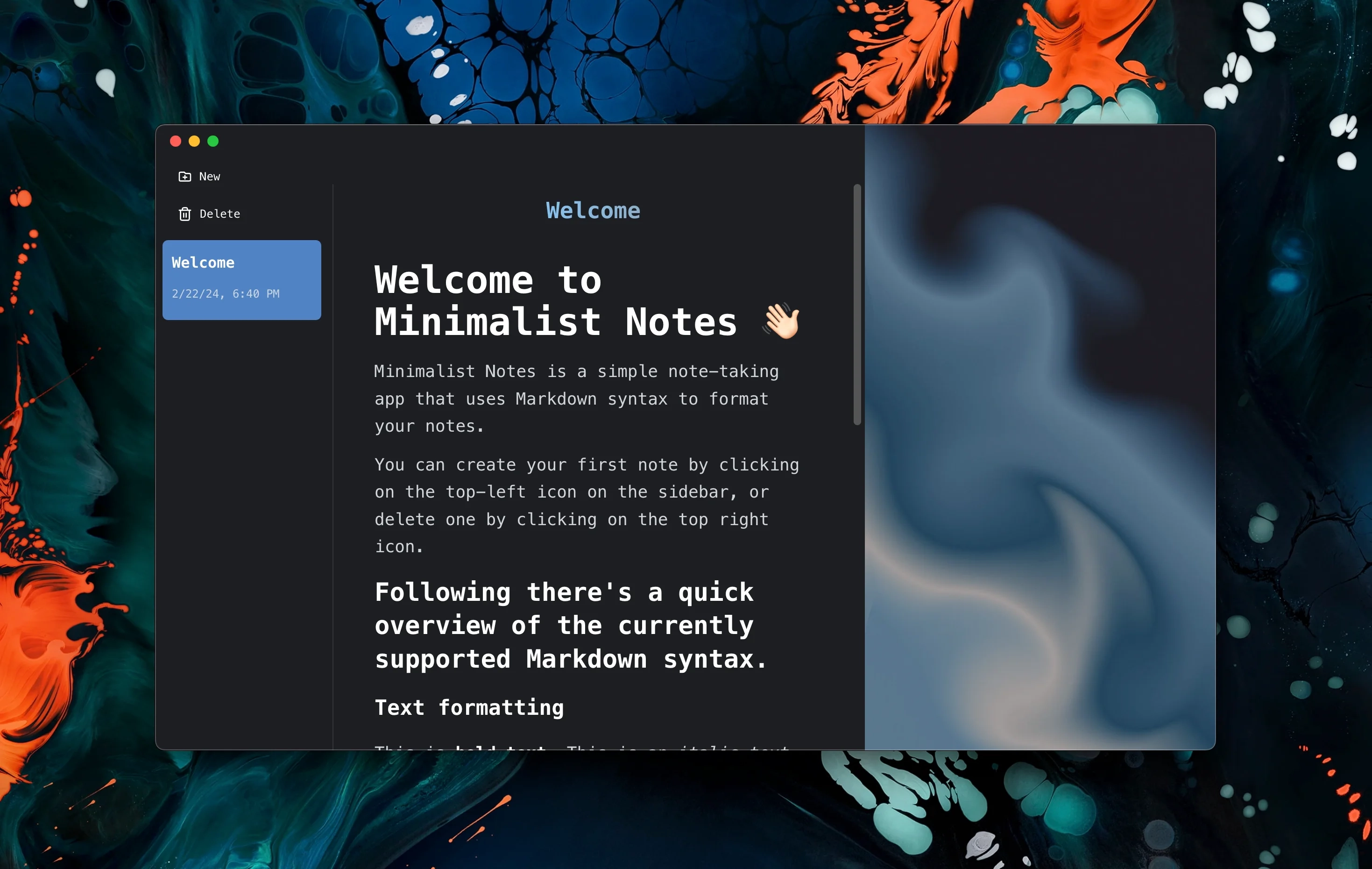 Minimalist Notes App Preview